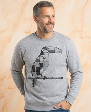 Geometrický tukan, černý potisk