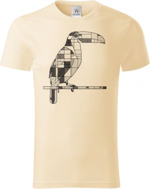 Geometrický tukan, černý potisk