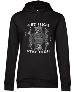 Get high, stay high, bílý tisk