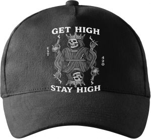 Get high, stay high, bílý tisk