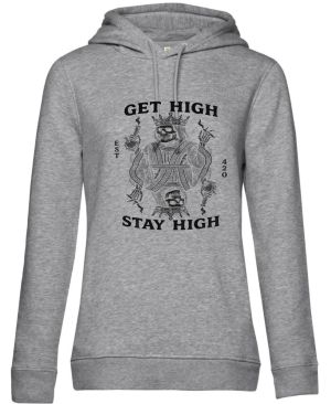 Get high, stay high, černý tisk