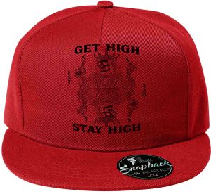 Get high, stay high, černý tisk