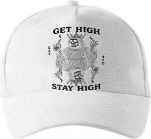Get high, stay high, černý tisk