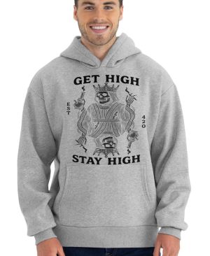 Get high, stay high, černý tisk