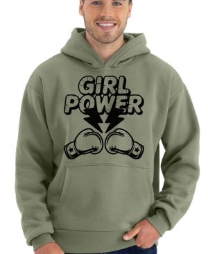 Girl power, černý potisk