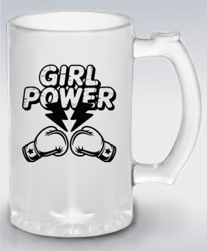 Girl power, černý potisk