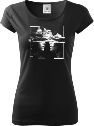 Glitch láska, bílý tisk