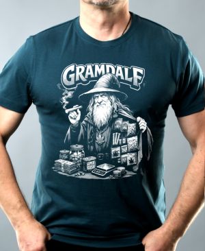 Gramdalf, bílý potisk