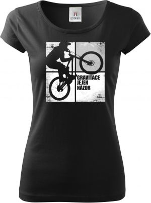 Gravitace je jen názor, bílý potisk