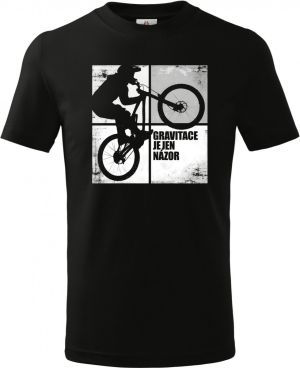 Gravitace je jen názor, bílý potisk