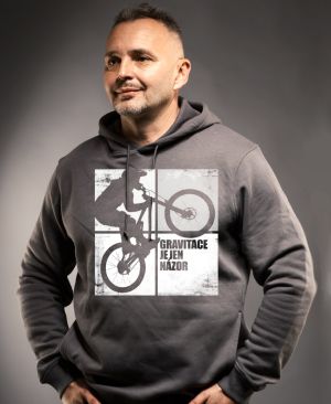 Gravitace je jen názor, bílý potisk