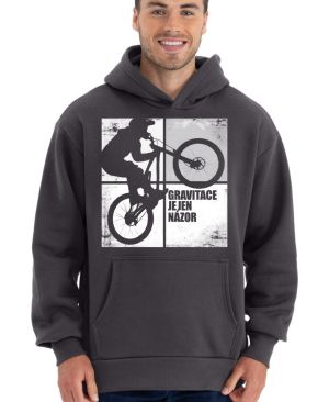 Gravitace je jen názor, bílý potisk