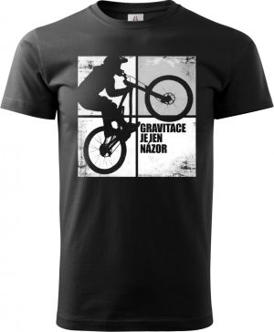 Gravitace je jen názor, bílý potisk