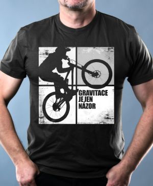 Gravitace je jen názor, bílý potisk