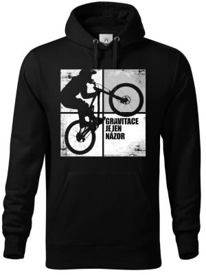 Gravitace je jen názor, bílý potisk