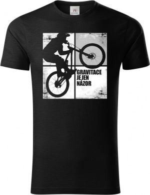 Gravitace je jen názor, bílý potisk