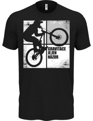 Gravitace je jen názor, bílý potisk