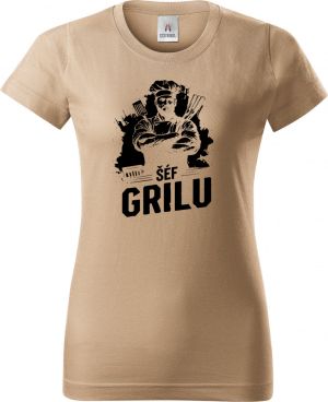 Grilovačka Šéf Grilu, černý potisk