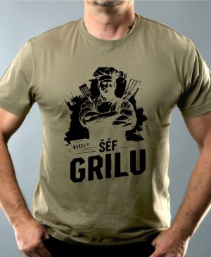 Grilovačka Šéf Grilu, černý potisk