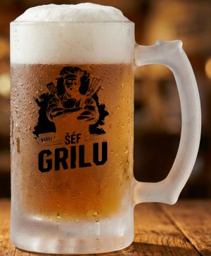 Grilovačka Šéf Grilu, černý potisk