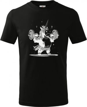 Gym horn, bílý potisk