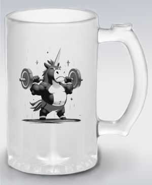 Gym horn, černý potisk