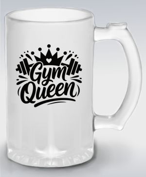 Gym Queen, černý potisk