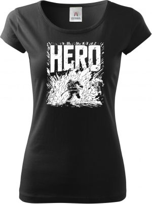 Hasič hrdina, bílý tisk