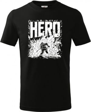 Hasič hrdina, bílý tisk