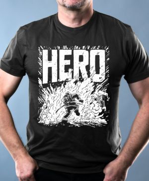 Hasič hrdina, bílý tisk