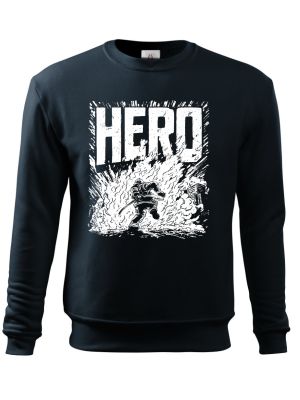 Hasič hrdina, bílý tisk