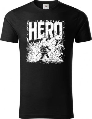 Hasič hrdina, bílý tisk