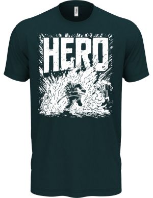 Hasič hrdina, bílý tisk