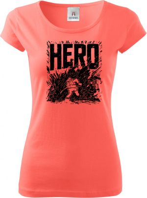 Hasič hrdina, černý tisk