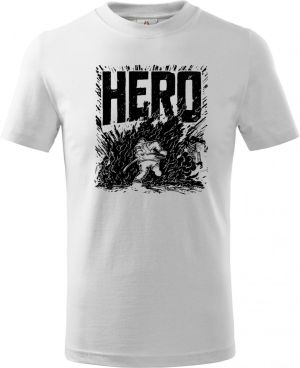 Hasič hrdina, černý tisk