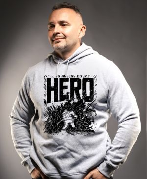 Hasič hrdina, černý tisk