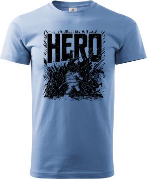 Hasič hrdina, černý tisk