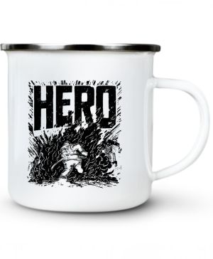 Hasič hrdina, černý tisk