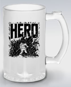 Hasič hrdina, černý tisk