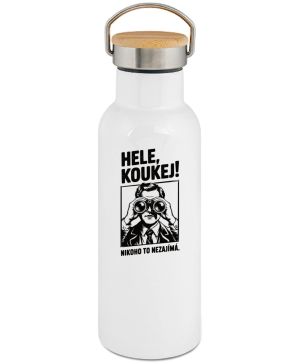 Hele, koukej! Nikoho to nezajímá. bílý potisk