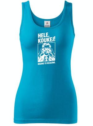 Hele, koukej! Nikoho to nezajímá. bílý potisk