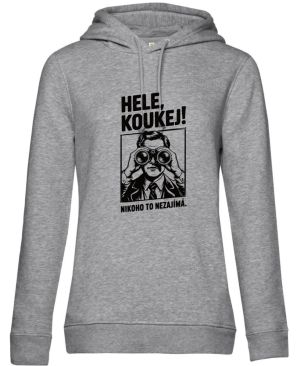 Hele, koukej! Nikoho to nezajímá. černý tisk