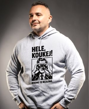 Hele, koukej! Nikoho to nezajímá. černý tisk
