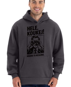 Hele, koukej! Nikoho to nezajímá. černý tisk