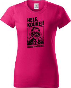 Hele, koukej! Nikoho to nezajímá. černý tisk