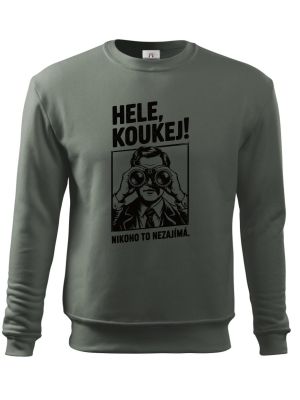 Hele, koukej! Nikoho to nezajímá. černý tisk