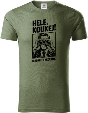 Hele, koukej! Nikoho to nezajímá. černý tisk