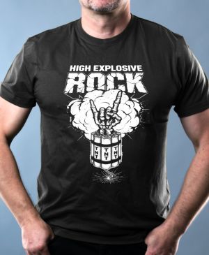 High explosive rock, V1, bílý tisk