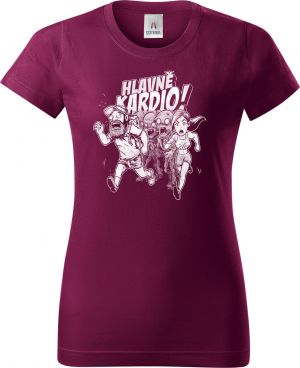 Hlavně kardio, bílý potisk