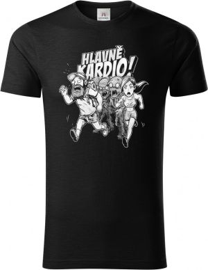 Hlavně kardio, bílý potisk